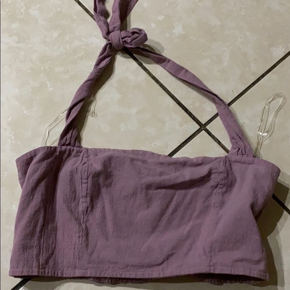 Purple crop top
